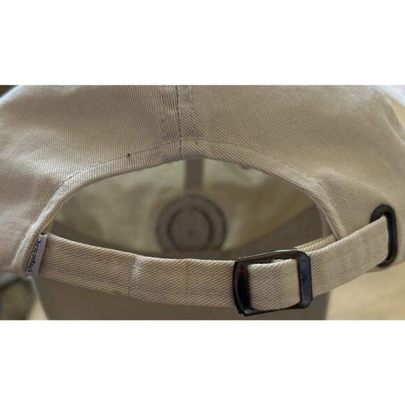 PGA Golf Club Hat New STAFF Cap Gold Club Khaki Beige Baseball 100% Cotton Hat - Picture 7 of 8